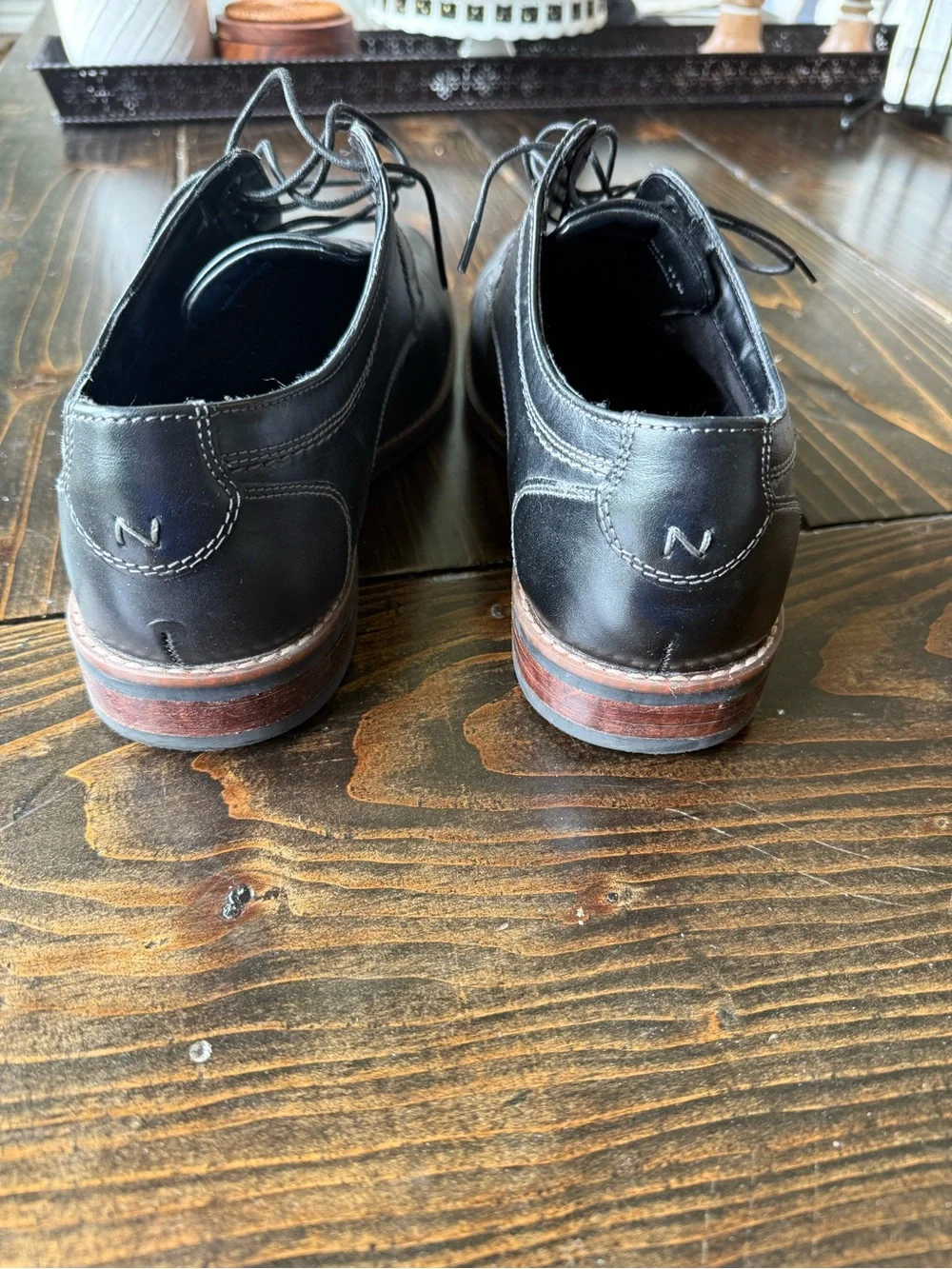 Nunn Bush Black Leather Dress Shoes